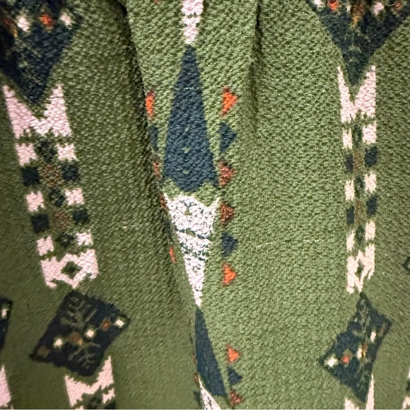 Altar'd State Fall Boho Maxi Dress Small Olive Green Bell Sleeve Minor Flaws - Picture 4 of 8